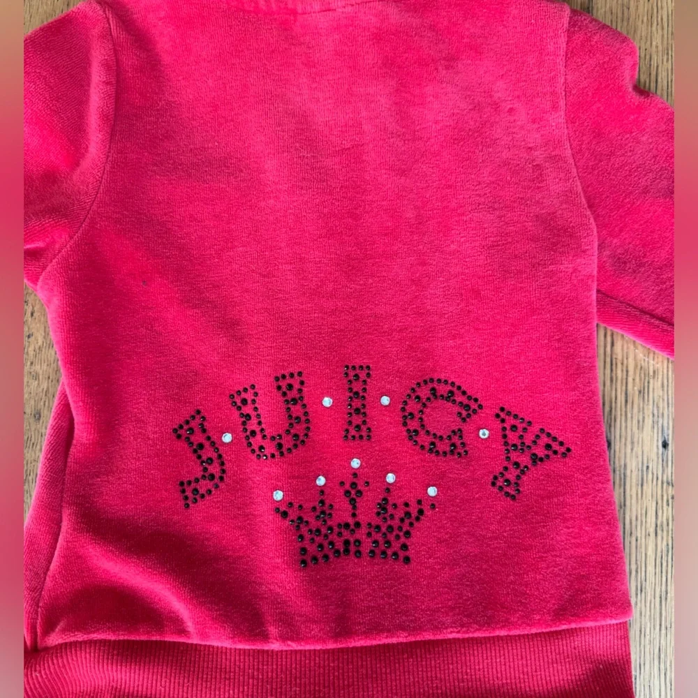 Juicy Couture Little Girls Red Sweatpants & Hoodie Set Size 3T - Picture 11 of 14